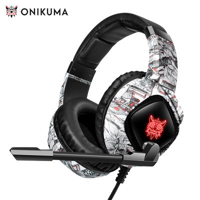 ONIKUMA Professional Gaming Headphone with Mic LED Backlight Wired Headset Gamer Noise Canceling For PS4 PS5 X PC Gamer