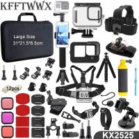 KFFTWWX for Gopro Hero 11 10 9 Accessories Kit Waterproof Housing Case Straps Tripod Monopod Mount for Go Pro 11 Black Accessory