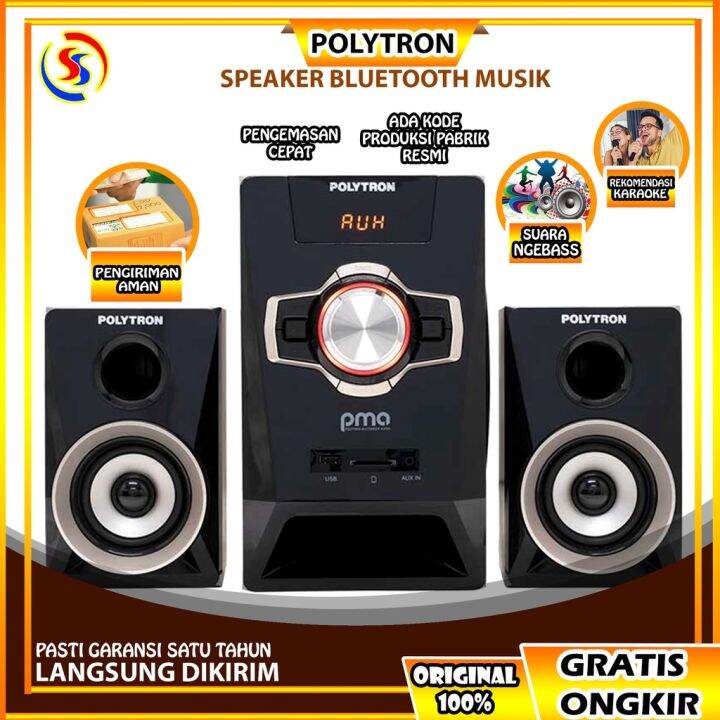 SPEAKER POLYTRON SPEAKER BLUETOOTH PMA 9321 GARANSI RESMI | Lazada ...