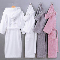 Classic Winter Robe Men Male Hooded 100 Cotton Terry Towel Long Bathrobe Mens Ho Home Thick Warm Dressing Gown Kimono Robes