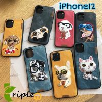 NIMMY เคสมือถือ 3D น้องหมา น้องแมว สุดน่ารัก ลายปัก iPhone 12mini/12 Pro/12pro max Embroidery PU Leather