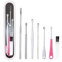 【cw】 7Pcs/set Ear Wax Pickers Earpick Remover Curette Pick Cleaner 【hot】