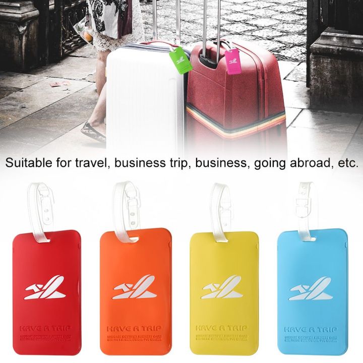 ZTTEBE Reusable Address Aeroplane Ropes Baggage Labels Bag Tag Suitcase ...