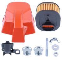 Air Filter Cover For Husqvarna 362 Special 371 372 XP XPW Chainsaw 503817701, 502 20 65-04, 502 20 83-02 w Intake Adpator Knob