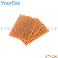 5pcs 5*7 5x7CM Single Side Prototype PCB Universal Board Experimental Bakelite Copper Plate Circuirt Board 50*70 50x70mm