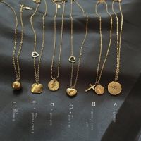 European and American sweater chain long retro gold coin stacking necklace womens non-fading all-match simple autumn and winter clavicle chain pendant ▫¤✔
