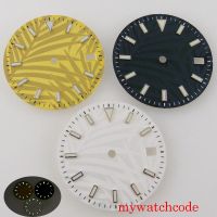 hot【DT】 29mm Dark Gold Sterile With Date Window NH35 Movement Pattern Parts