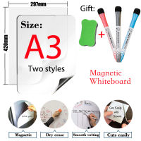 A3 Size Magnetic Whiteboard FridgeFridge Sticker Dry Erase White Board Message Boards Writing Pad Dry Erase Calendar