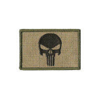 ฟรีดอน®Punisher Skull Tactical ArmyตราทหารAppliqueปักแผ่นเสริมไหล่