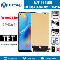 100% ซ่อมที่สมบูรณ์แบบ TFT สีดำ6.4นิ้วสำหรับ Oppo Reno5 Lite CPH2205จอแสดงผล LCD Touch Screen Digitizer สมัชชาแผง/มีกรอบ