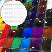 Demi-casseroles de peinture en plastique transparent boîte à pigments pour peintres étui de peinture fournitures de palette de peinture bricolage gadgets Africinterconnexion 0.5ml 50 pièces