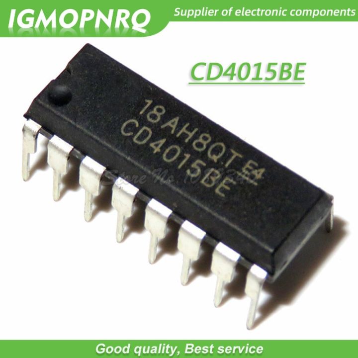 10pcs/lot CD4015 CD4015BE DIP 16 Logic   Standard Shift Register Chip New Original