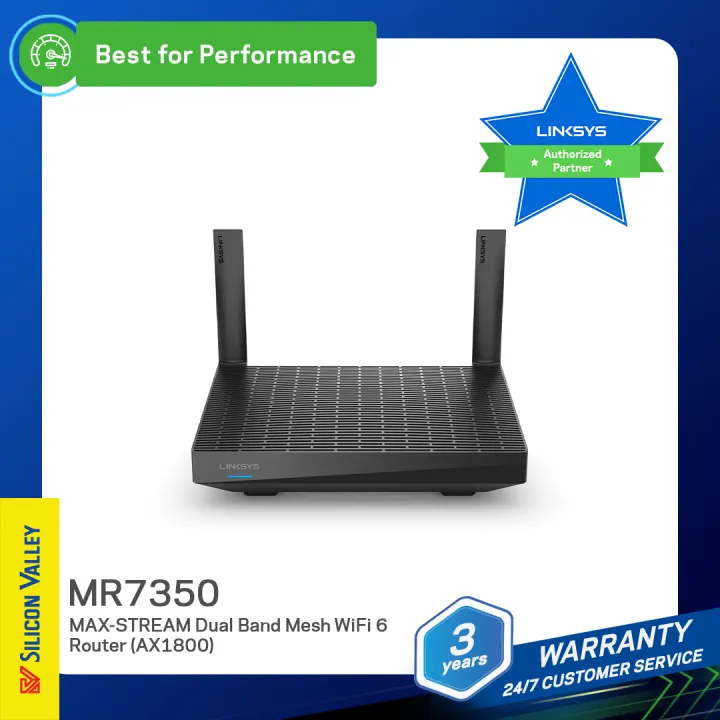 LINKSYS MR7350 MAX STREAM DUAL BAND MESH WIFI 6 ROUTER (AX1800) Lazada PH