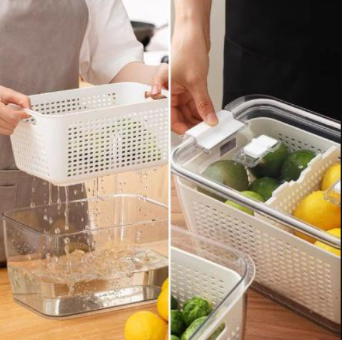 multipurpose-storage-box-in-the-refrigerator-with-basket-and-lock-lid-size-27-5-x-18-x-15-5-cm-bright-white