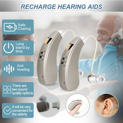 ZZOOI Rechargeable Best Hearing Aids Device Audifonos Ear Sound Amplifiers Wireless for Elderly Moderate to Severe Loss Drop Shipping