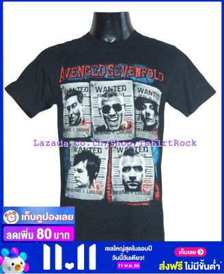 เสื้อวง AVENGED SEVENFOLD อะเว็นจด์เซเวนโฟลด์ A7X ไซส์ยุโรป เสื้อยืดวงดนตรีร็อค เสื้อร็อค  A7x1223 ส่งจาก กทม.