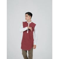 Koko Kurta เสื้อแขนยาว ลายทาง สีขาว สําหรับผู้ชาย