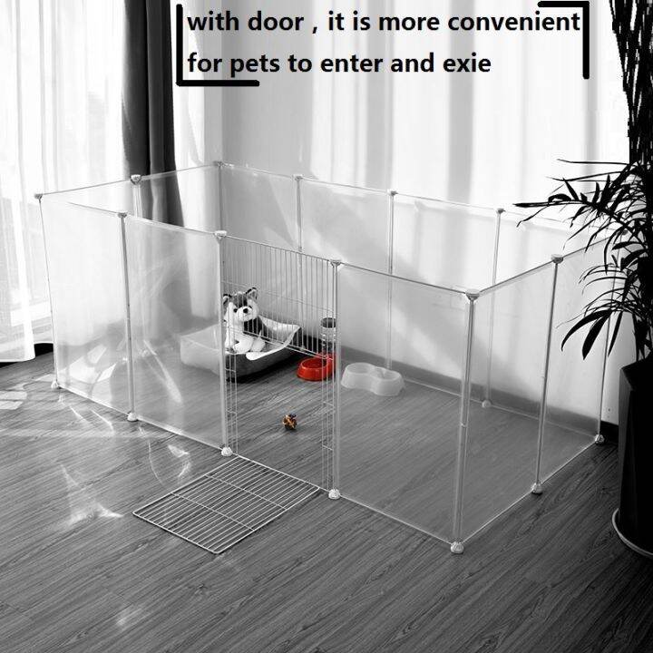 Portable Playpen DIY Small Animals Metal Wire Crate Kennel Fence Safe