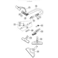 HITACHI อะไหล่แท้ศูนย์ แปลงดูดพรมเครื่องดูดฝุ่นฮิตาชิ ตำแหน่งหมายเลข 99 / CV-960BK*917 ใช้กับรุ่น CV-BU16 CV-SE230V