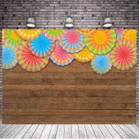 Mexican Fiesta Theme Photography Backdrop Colorful Paper Flowers Festival Birthday Party Decor Cinco De Mayo Banner Background