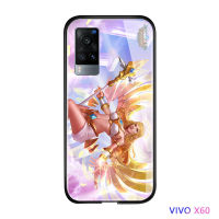 UCUC เคสโทรศัพท์เคสสำหรับ Vivo X60ปลอก Vivo X60หรูหราฝาครอบเกม MLBB เกมมือถือสำหรับชาย Glossy กระจกเทมเปอร์กลับโทรศัพท์มือถือ Legendst ปังปังเคสโทรศัพท์