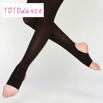 Footless Ballet Tights Dance Pantyhose Stockings Children Kids Dance  Practice Stockings Ballerina White leggings Women