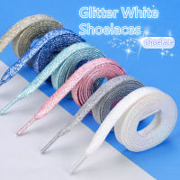 1 คู่ Glitter สีสันความกว้างเชือกผูกรองเท้าแบนรองเท้า Laces สำหรับวิ่งแฟชั่นเชือกผูกรองเท้ารองเท้าผ้าใบรองเท้า Boot 1 ซม-Chuieri