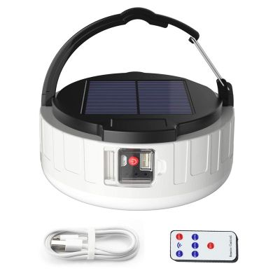 400W LED Camping Lantern Rechargeable,Portable Solar Light Bulb with Remote, 800 Lumen USB Emergency Charging Tent Light IPX4 Waterproof,3 Lighting Modes Great for Outages,Outdoor, Hiking, Home