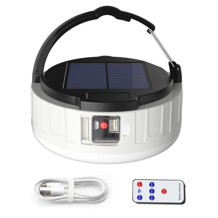 400w-led-camping-lantern-rechargeable-portable-solar-light-bulb-with-remote-800-lumen-usb-emergency-charging-tent-light-ipx4-waterproof-3-lighting-modes-great-for-outages-outdoor-hiking-home