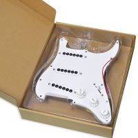 SSS 3 Single Coil Pickups Prewired ST Pickguard Big Screws Loaded Adjustable Electric Guitar Pickguard