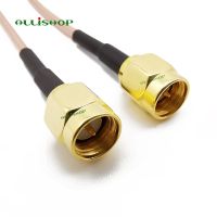 ⊙✷ 2 Pcs Extensoin sma connector SMA male to SMA male connector with RG316 for pigtail wifi extension cable 10CM 15CM 30CM 50CM