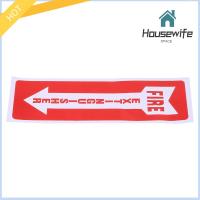 HOUSEWIFE SPACE 8 Pcs เหมาะสำหรับบ้านสำนักงานหรือเรือ ทนทานต่อการใช้งาน สีแดงและสีขาวสว่าง กาวในตัว 4x12ค่ะลูกค้า สติกเกอร์ป้ายความปลอดภัย ป้ายดับเพลิง ไวนิลไวนิล