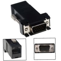 1ชิ้นตัวขยาย Vga ชายเป็น Lan Cat5วิดีโอ Cat6 Rj45สายเคเบิลเครือข่าย Adap ใหม่