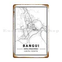 Zhongqingshop Bangui Light City Map แผ่นโลหะโปสเตอร์ตกแต่งสำหรับห้องนั่งเล่นและผับออกแบบป้ายดีบุก