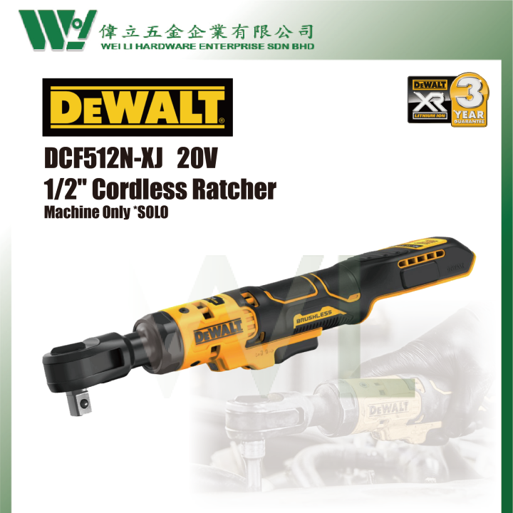 DEWALT DCF512NXJ 1/2" 18V Brushless Open Head Ratchet / cordless