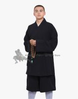 Thick Cotton Buddhist Monk Robe Shaolin Arhat Kung Fu Suit Tai Chi Martial Arts Uniform Daily Farming Training Clothes 5 Colors