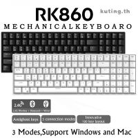 ~ [Hot Swap] RK860 RK100 คีย์บอร์ดกลไก 100 คีย์ แบบไร้สาย บลูทูธ 2.4G 3 โหมด สีขาว/สีดำ พร้อมสวิตช์สีฟ้า สีน้ำตาล สีแดง สำหรับคอมพิวเตอร์เดสก์ท็อป โน๊ตบุ๊ค โทรศัพท์มือถือ แท็บเล็ต