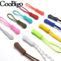 50pcs Slider Zipper Pull Handle Zip Puller Cord Fasteners Closures Strap for Wallet Bag Sewing and Haberdashery Accessories