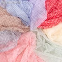 ⊙∏✵ Check Lace Fabric Transparent Tulle Fabric Wedding Decoration Christmas Event Supplies 45x135 Cm TJ1178