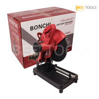 BONCHI แท่นตัดไฟเบอร์ เครื่องตัดไฟเบอร์ 14 นิ้ว 2,500 วัตต์ แท่นตัดเหล็ก สำหรับงานหนัก พร้อมใบไฟเบอร์ 14 นิ้ว สีแดง 14-350