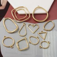 10pcs European and American Simple Irregular Circle Pendant Earrings Necklace Bracelet Making DIY Fashion Jewelry Accessories