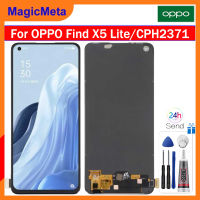 MagicMeta ชิ้นส่วนจอแสดงผล OLED สำหรับออปโป้ไฟนด์ X5 Lite/ CPH2371หน้าจอสัมผัส LCD ประกอบเครื่องอ่านพิกัดสำหรับออปโป้ไฟนด์ X5 Lite CPH2371 Lcd