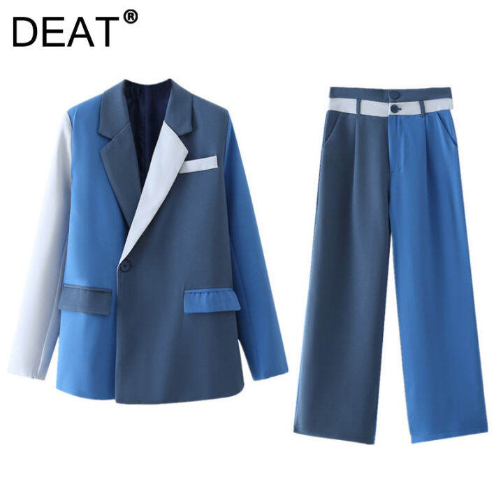 deat-2022-fashion-new-autumn-single-button-blazer-straight-leg-pants-contrast-color-casual-two-piece-sets-women-13v1890