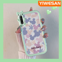 เคส Chenyyka สำหรับ OPPO A31เคส A8 2020ลายการ์ตูนน่ารักสีม่วงสีชมพูมิกกี้เมาส์สีสันสดใสขอบเคสโทรศัพท์โปร่งใสเคสกันกระแทกกันกระแทกเลนส์กล้องถ่ายรูปเล็กๆน้อยๆมอนสเตอร์