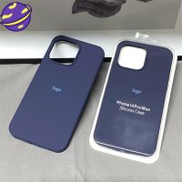 Blue1เที่ยงคืน: 1 Apple 15เคสซิลิโคนสำหรับ IPhone 15 14 13 12 11 Pro X XS Max 6 7 8 14 15 Plus XR เคสเนื้อสัมผัสแบบเหลวเคสใส่โทรศัพท์นุ่ม