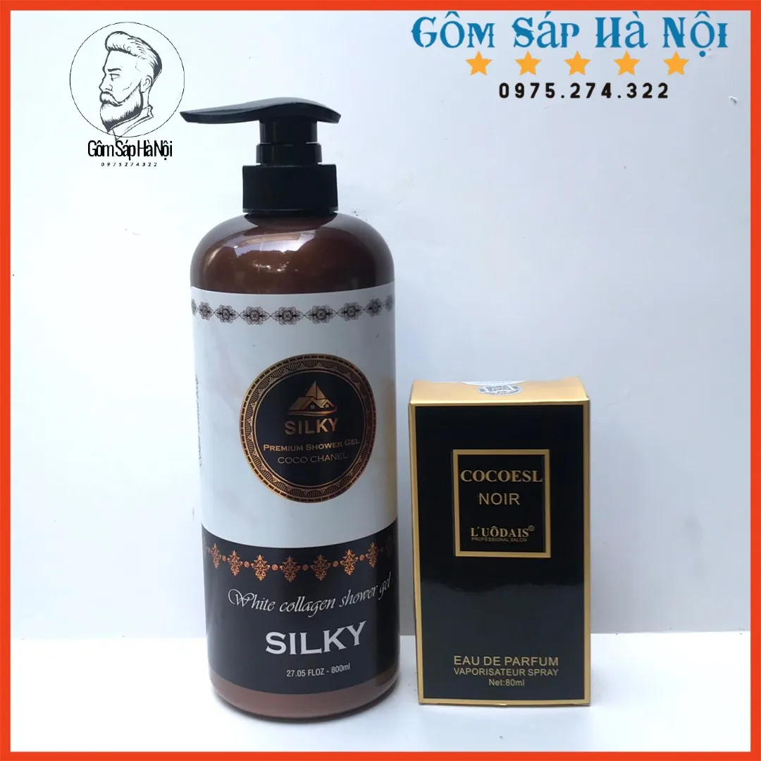 Sữa Tắm Cao Cấp SILKY WHITE COLLAGEN COCO CHANEL Dưỡng Trắng, 800ml Hương  Thơm Dịu Nhẹ Sang Trọng 