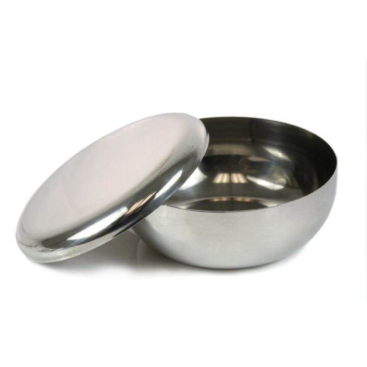 Mangkok Stainless Steel Korea Korean Bowl Double Wall Mangkuk Nasi Sup