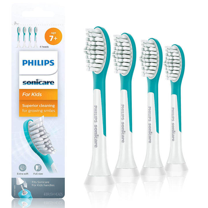 Genuine Philips Sonicare For Kids 7+ Standard sonic toothbrush heads ...