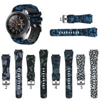 〖Bar watchband〗สายรัดซิลิโคน Camo สำหรับ SamsungWatch 46มม. ForWatch3 45มม./สายรัดเกียร์22มม