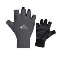 hotx【DT】 Mens Fishing Gloves Leaking Half Silk UV Protection Non-Slip